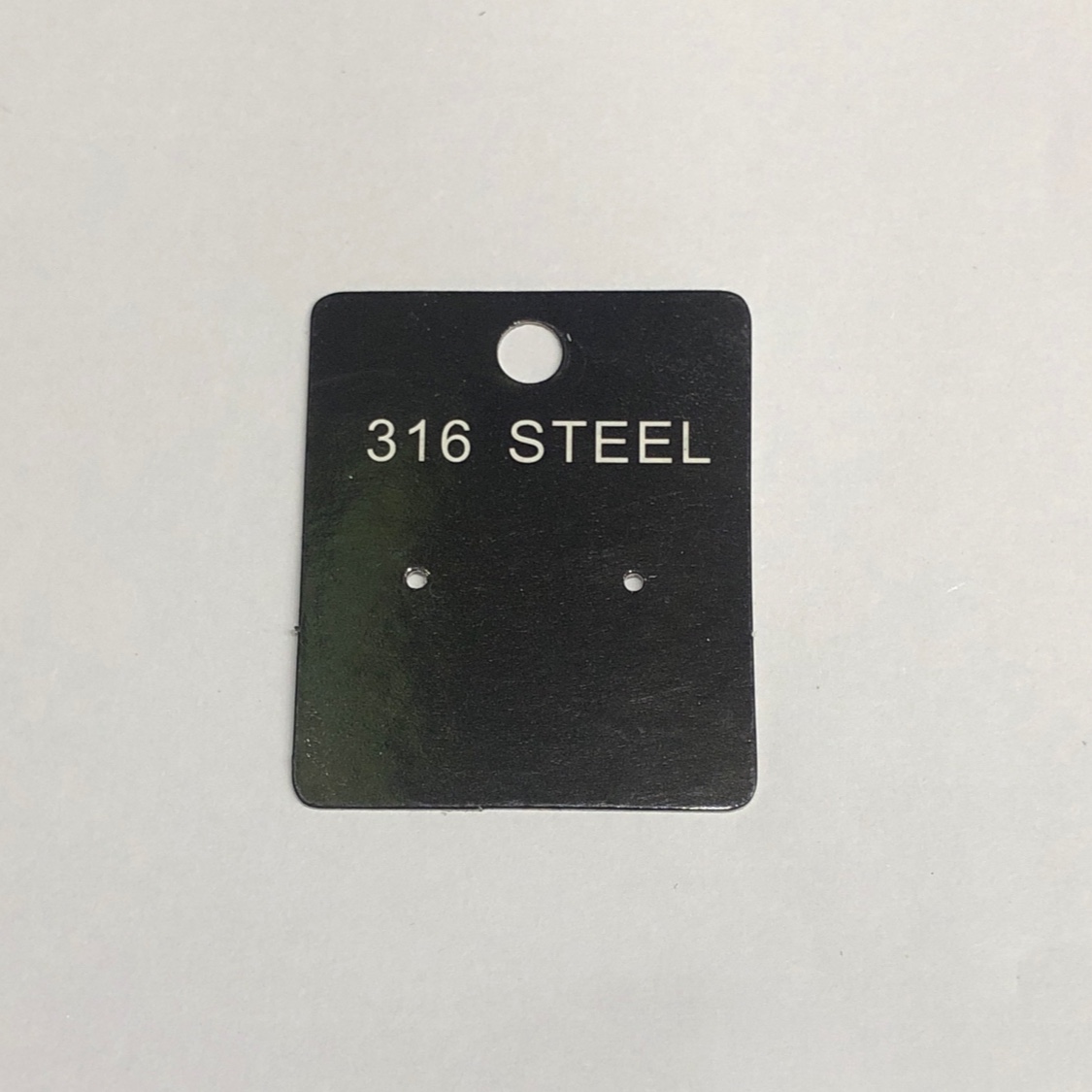 Factory direct sales of paper card accessories packaging, customized printing, 316 stainless steel stud cards, 4.2*5