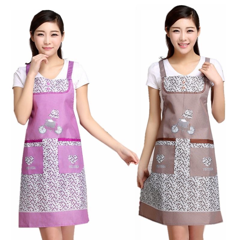 家务围裙、袖套实物图