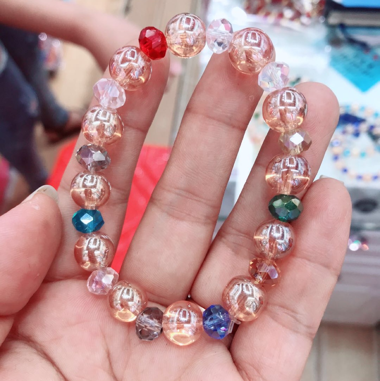 Amber gold colorful fashionable, trendy, casual and versatile Hongtao accessories 0072