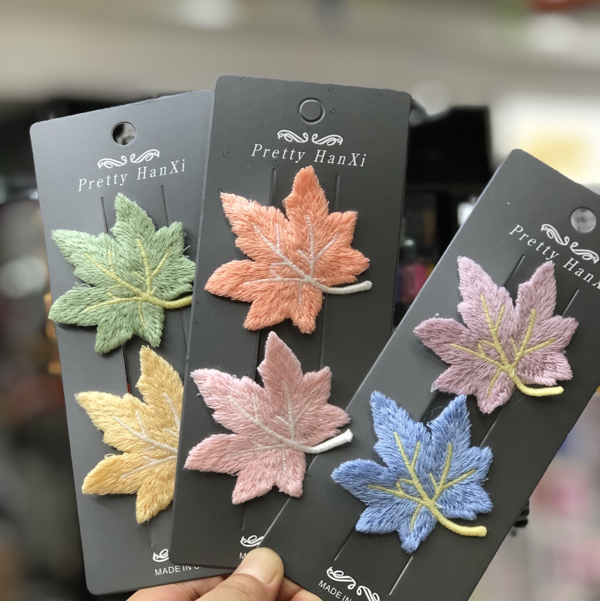 Ins popular simple leaf hair clips, top clips, elegant hair clips, headwear, bangs clips, bb clips, side clips, hair accessories details Picture