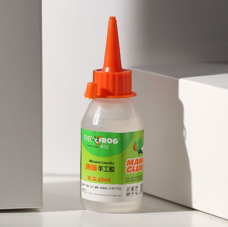 义乌好货树蛙牌手工胶水60ml透明酒精胶水公仔DIY环保胶水