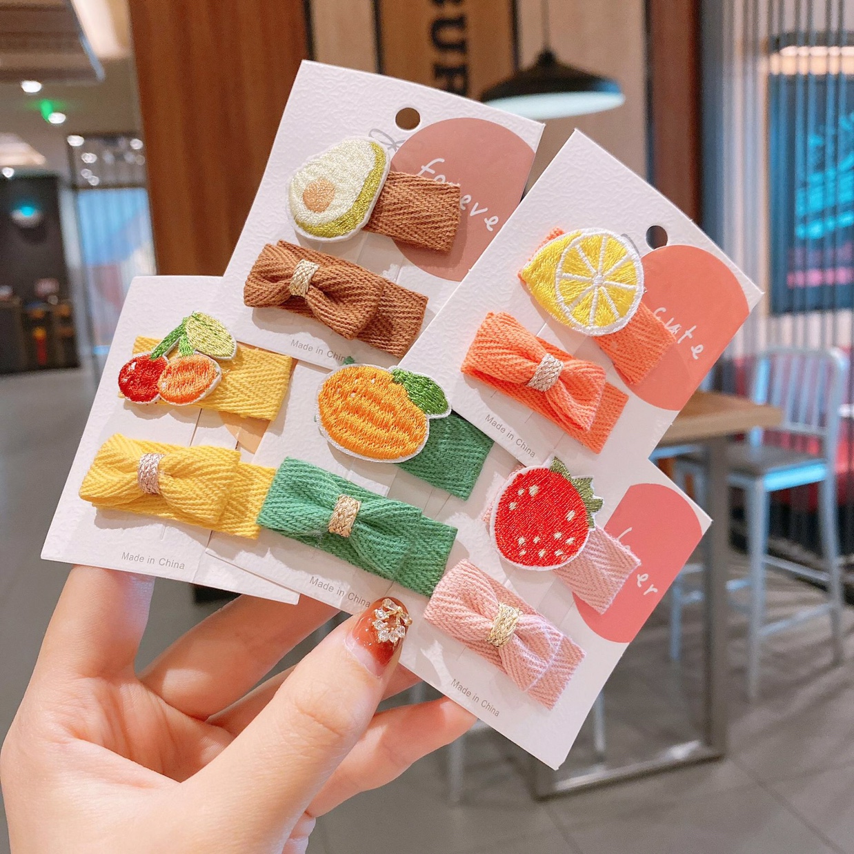 水果系列蝴蝶结包包平板夹