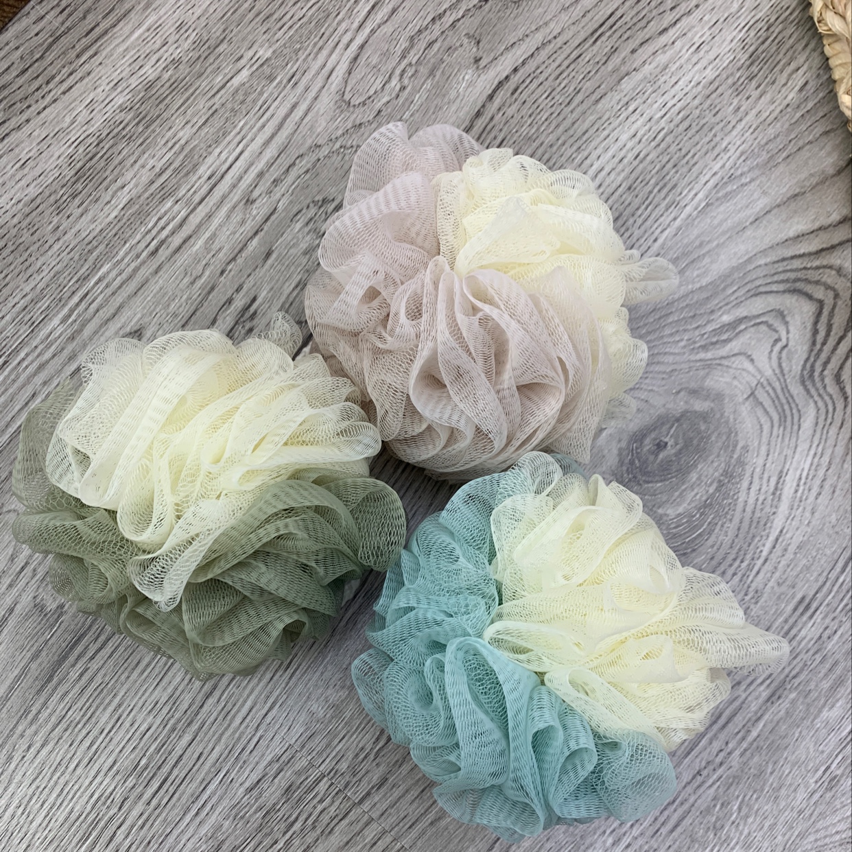 双色超柔浴花新款厂家直销款居家小能手外贸热销5626