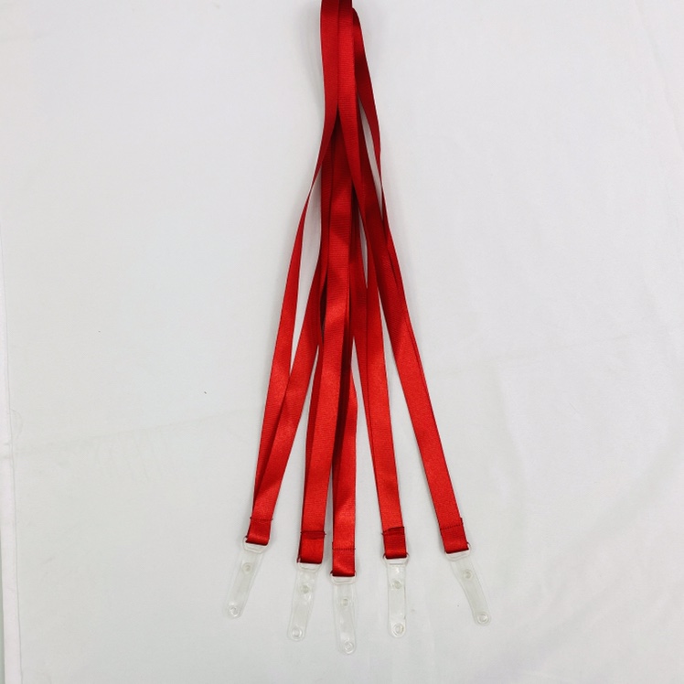 Certificate lanyard 1.5cm wide silk rope suture with leather thumbnail