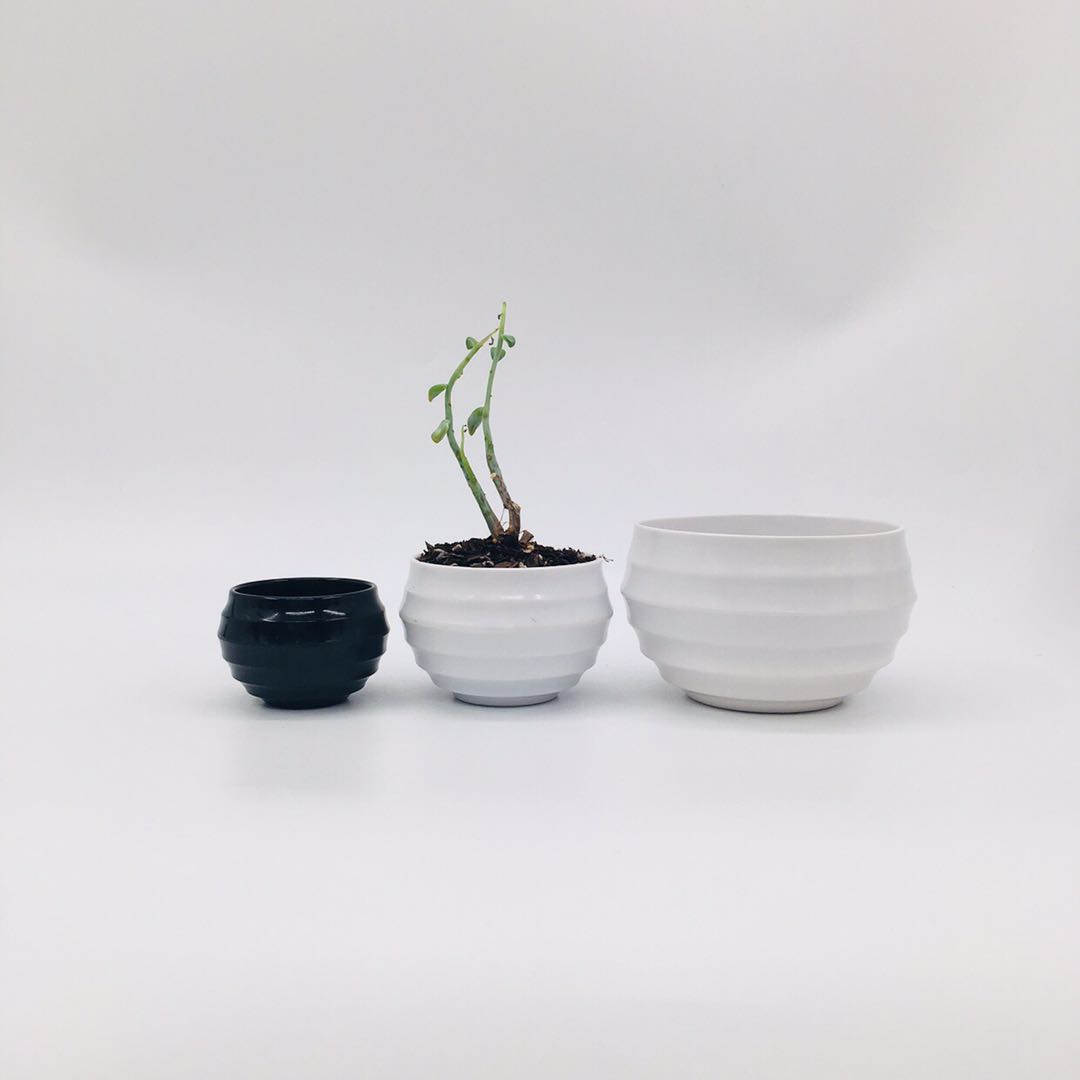 工厂直销塑料花盆Y38 密胺花盆 塑料花盆 仿瓷花盆详情图1