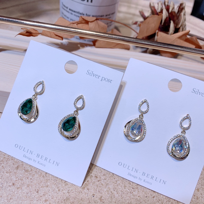 Drip glass earring
