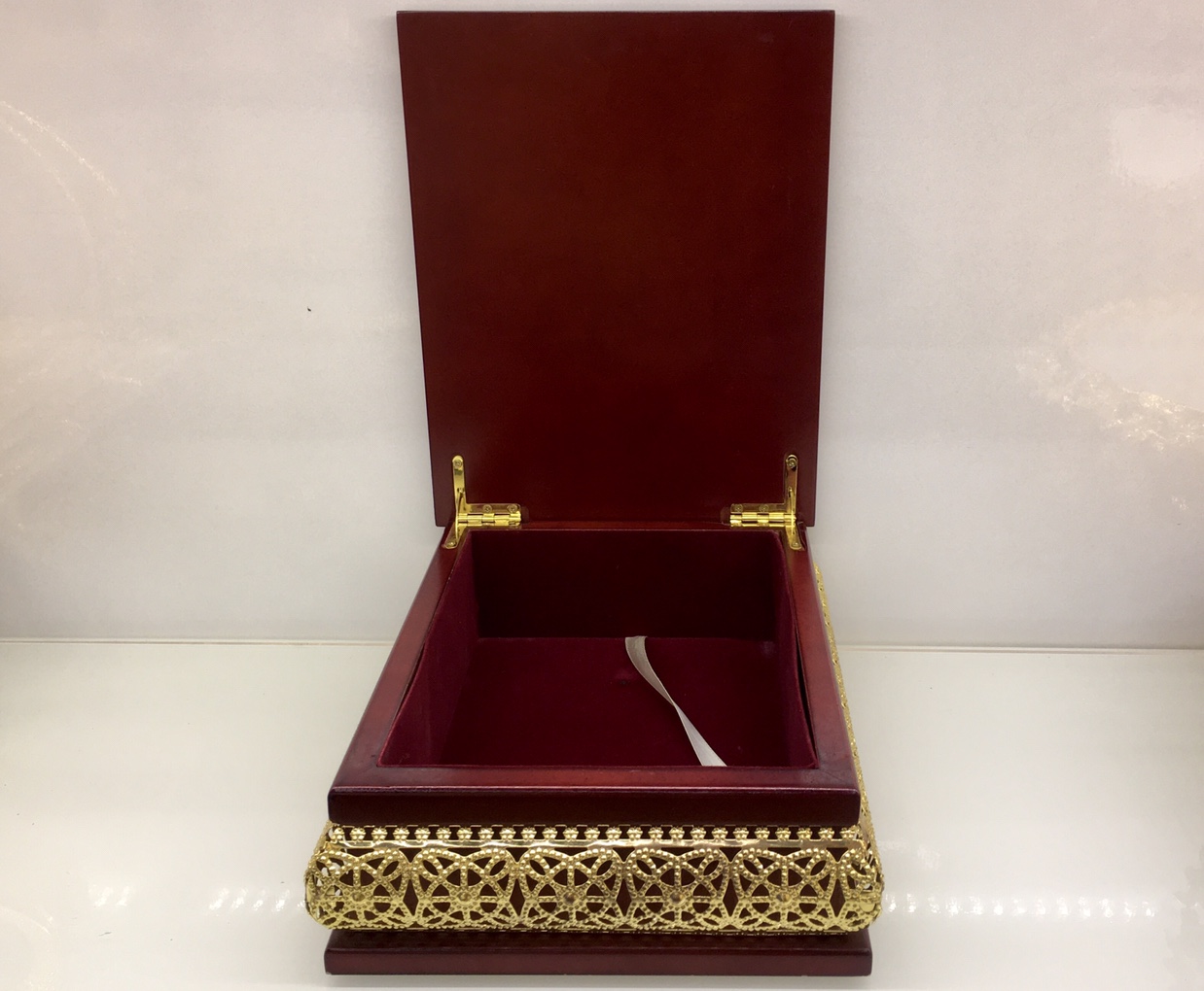 穆斯林木质创意古兰经盒 首饰盒 礼品盒 
W1001L 无钻 大花片细节图