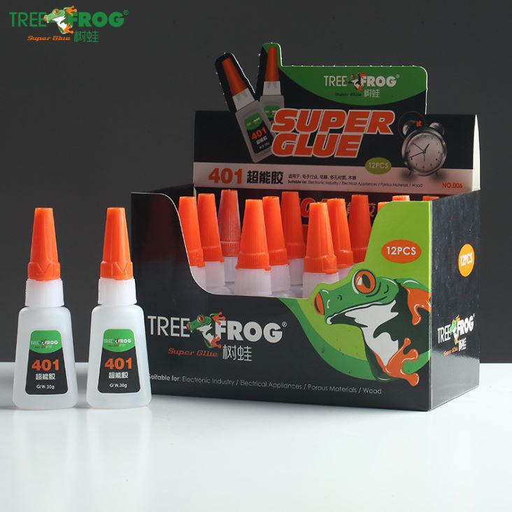 义乌好货 树蛙瞬干胶水补鞋胶低白化401胶水塑料粘接金属强力胶