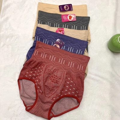 Plus-Size Ultra High Waist Belly Lift Panties Briefs Mom Shorts Shapewear Pants