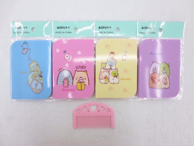 687镜子韩版可爱小镜子迷你化妆镜便携化妆玻璃镜创意圆形随身 公主镜