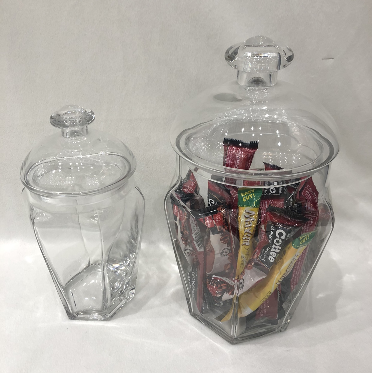 Simple transparent glass jar Wedding decoration items decoration pieces crafts candy jar