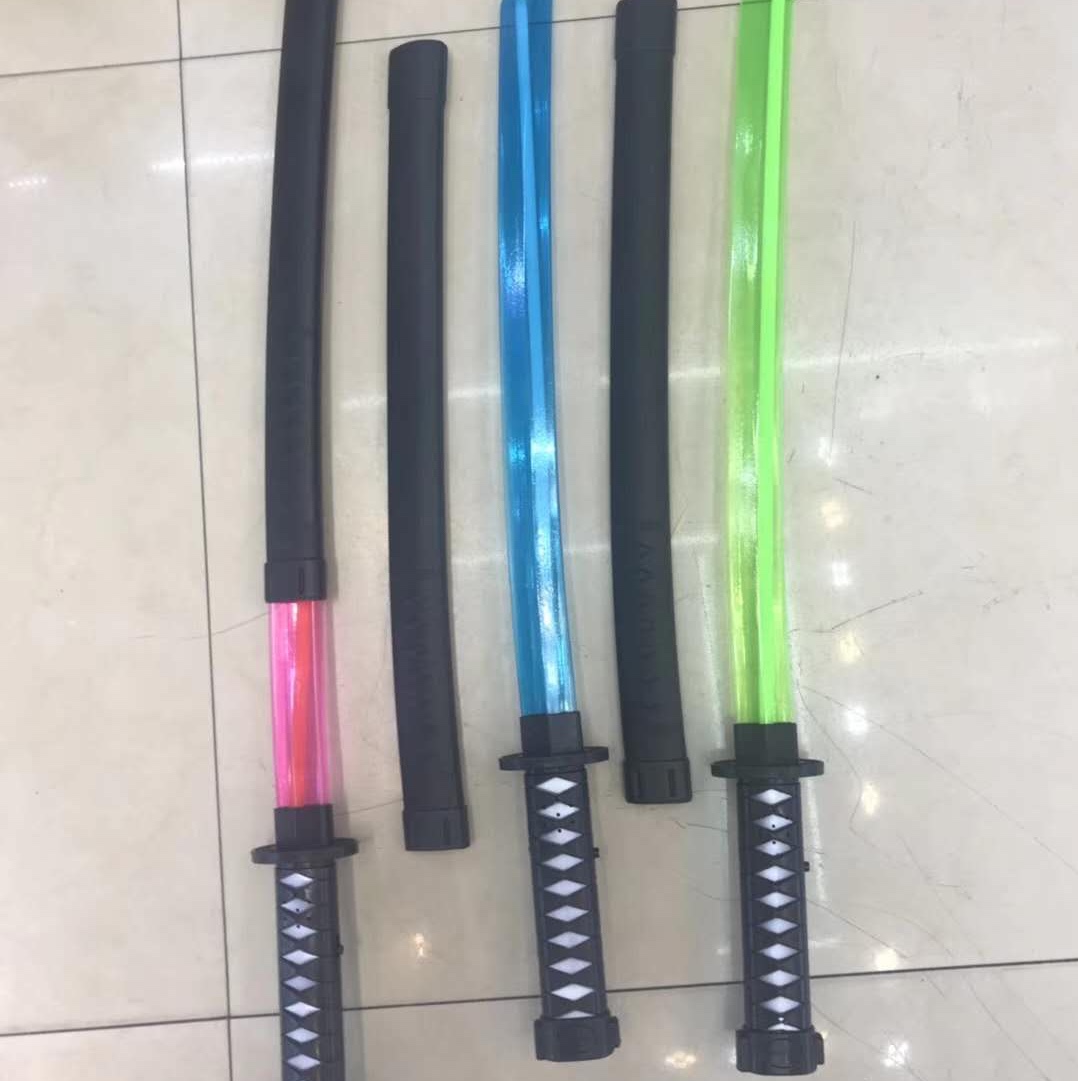 带灯光刀剑绳彩色武士刀带刀壳厂家直销