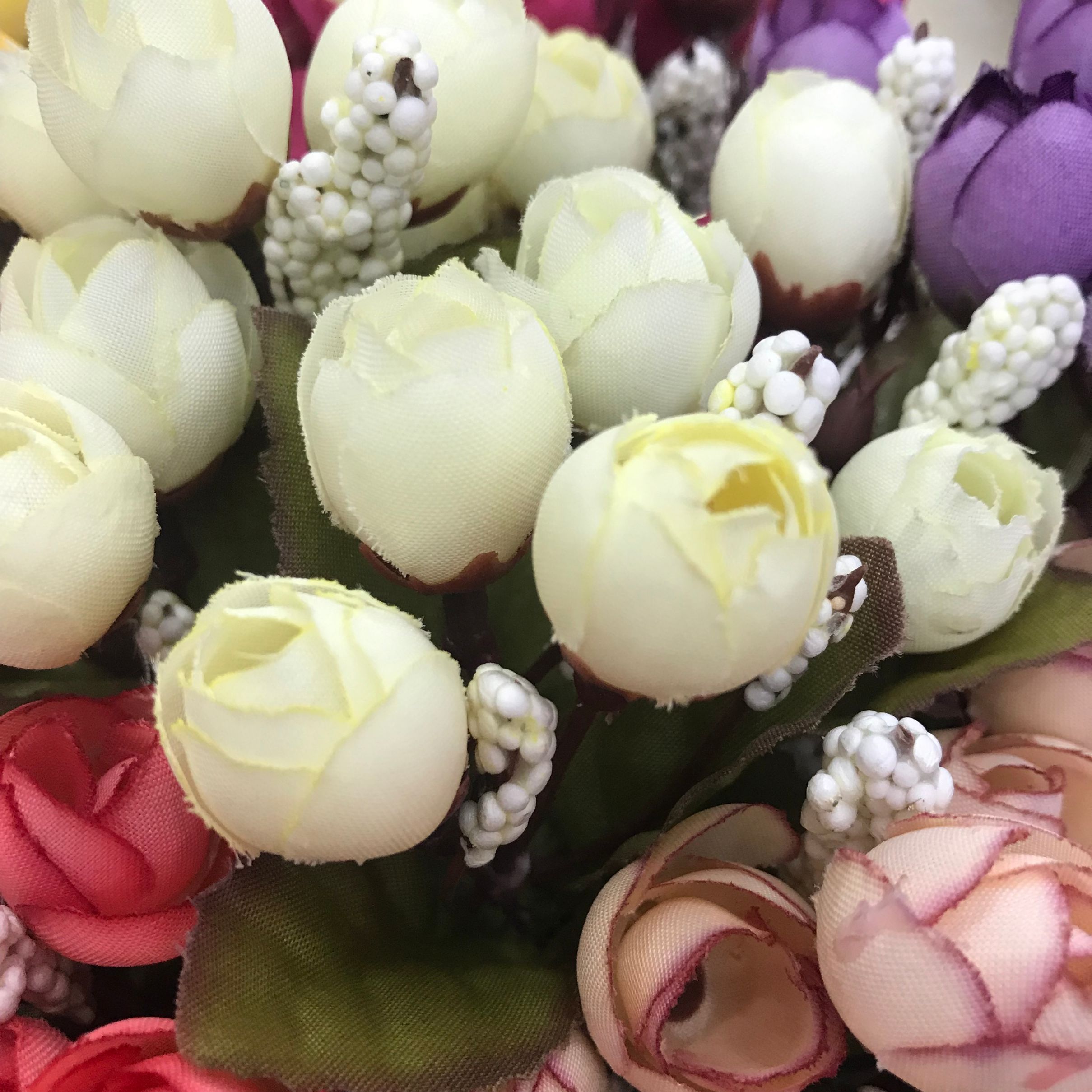 Living room artificial flower and artificial flower tea, bedroom decoration, venue arrangement, autumn 5-pronged 15-head star bud wholesale Specification image