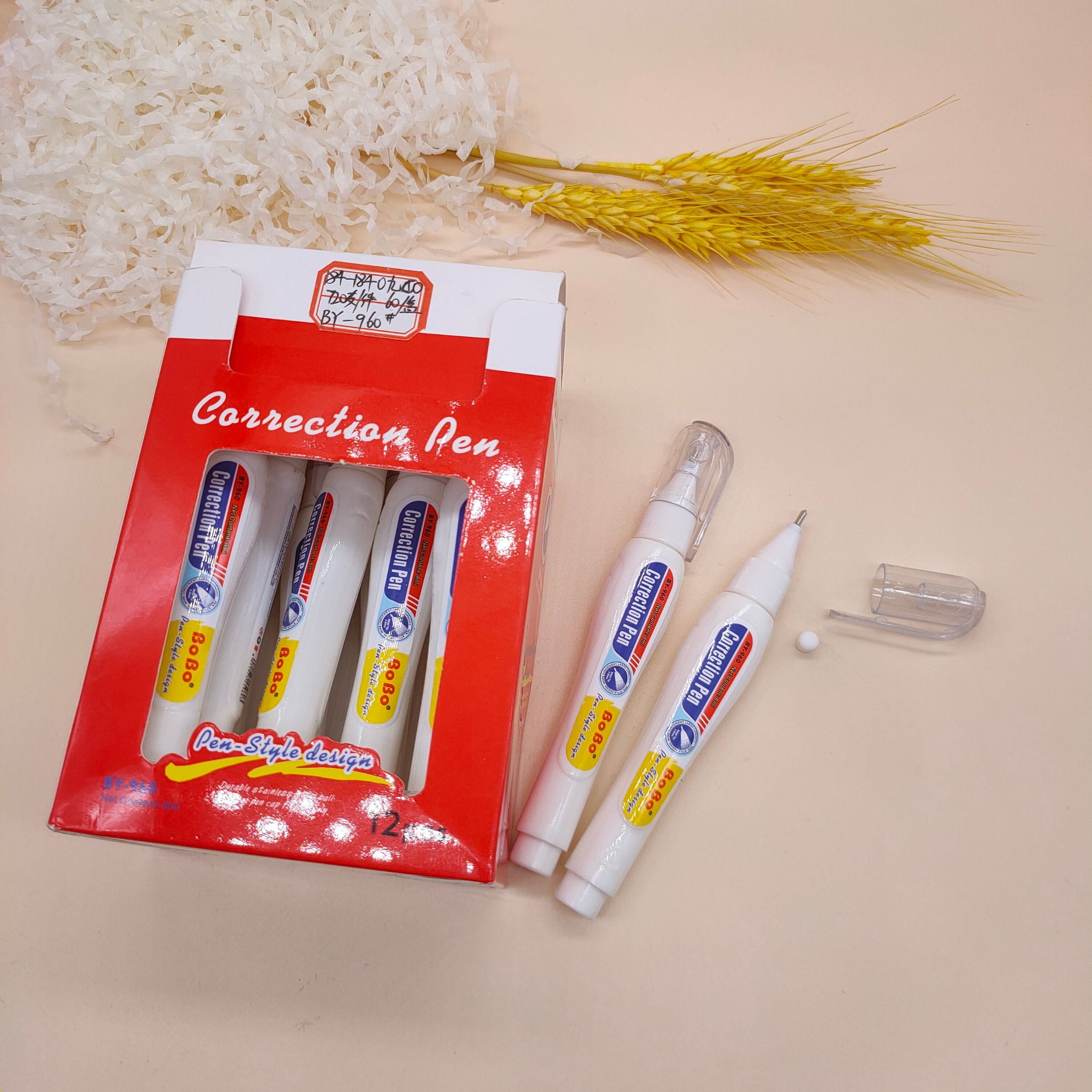 Correction fluid correction fluid quick dry correction pen correction fluid white seamless correction fluid steel head student office supplies