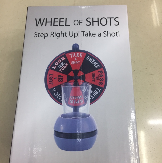 WHEEL OF SHOTS 喝酒游戏转盘酒具 俄罗斯轮盘酒吧派对家庭娱乐