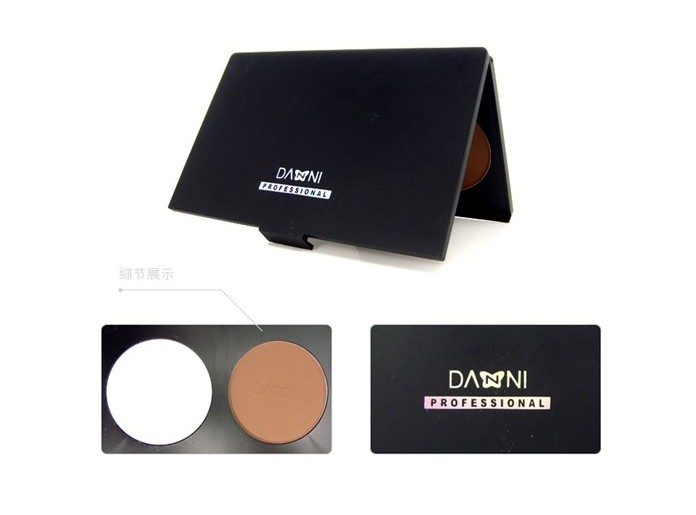 Yiwu's top-selling domestic manufacturer wholesals two-color contouring plates, shadow side shadows, and high-gloss powder compactions detail image 2