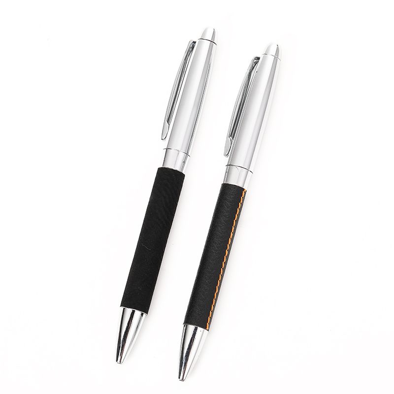 Factory direct sales of new advertising oil pens, customized logo signature pens, advertising pens, leather goods pens, office stationery