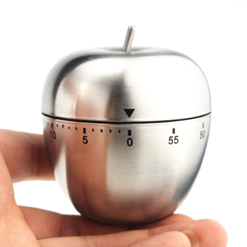 不锈钢厨房计时器 倒计时 厨房定时器学生机械式提醒器苹果定时器详情图1