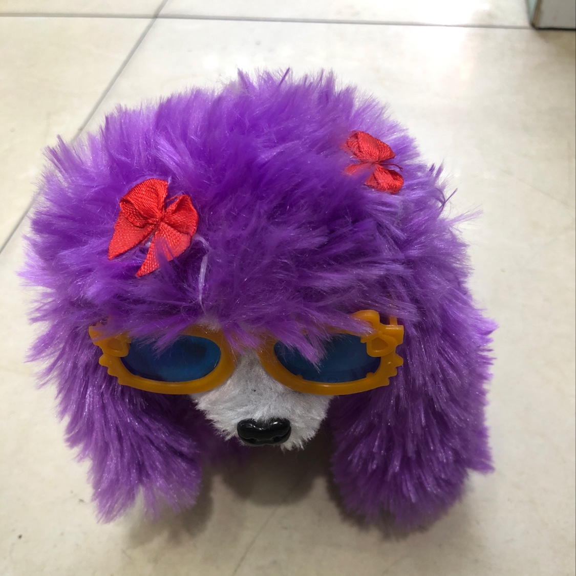 Electric long-eared glasses dog thumbnail