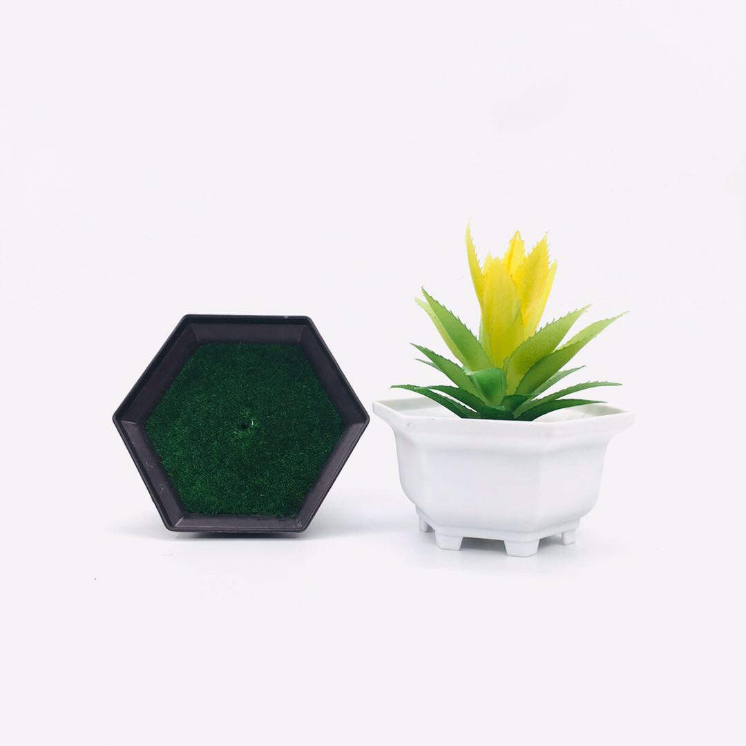 Factory direct sales of plastic flower POTS P007 plastic flower POTS, imitation porcelain flower POTS detail image 3