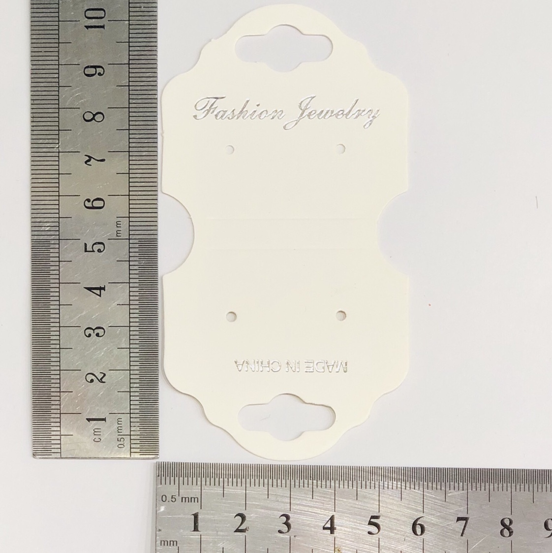 Factory direct sales of paper card jewelry packaging, customized necklace card head 5.5*10.5 details Picture