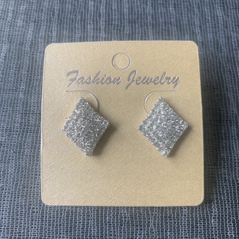 Diamond diamond claw chain trend earrings Korean version