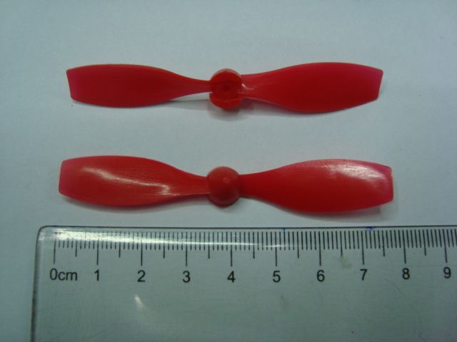 红色塑料风叶 风叶 风扇 塑料风叶 直径70mm风轮产品图