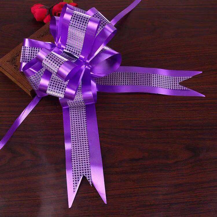 双层水晶拉花，婚车婚房装饰