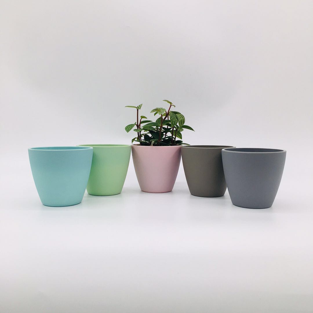 Factory direct sales of plastic flower POTS: Y93 series melamine flower POTS, plastic flower POTS, and imitation porcelain flower POTS detail image 1