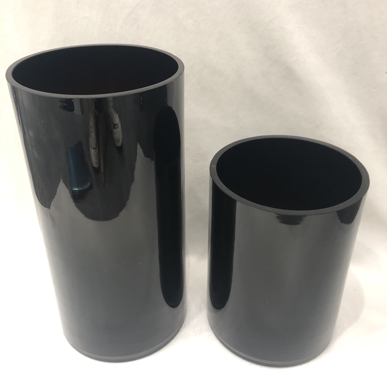 Black glass vase Hotel lobby decoration wedding road leads to the ground vase thumbnail