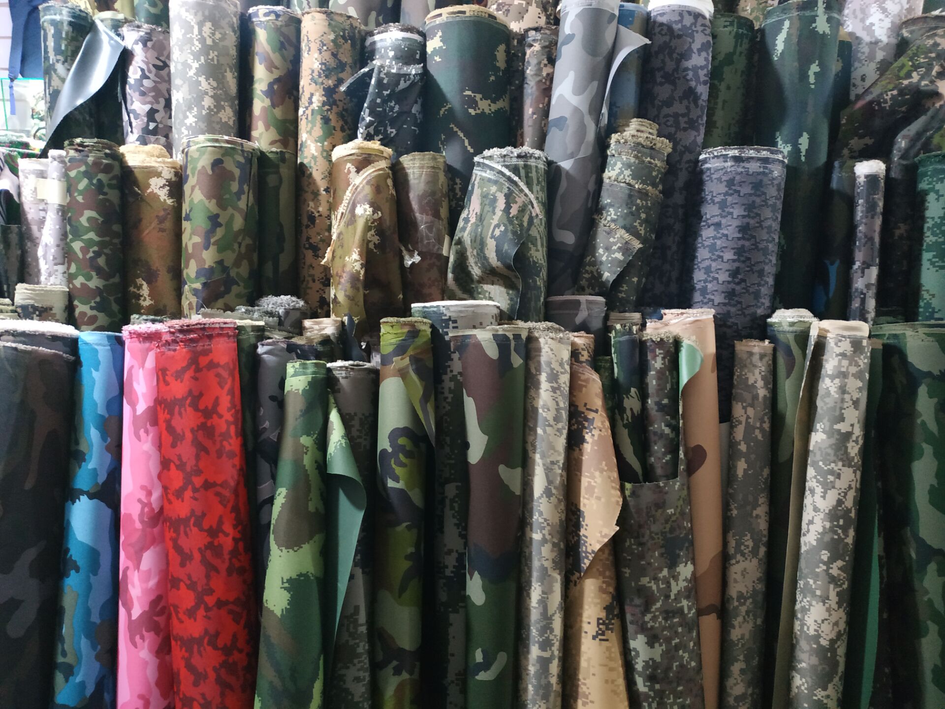 Camouflage Oxford cloth