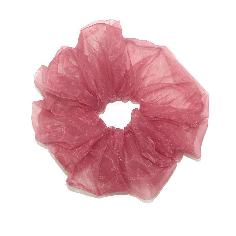 A fashionable and simple new large-diameter organza large intestine hair band headwear for women. Wholesale details Picture