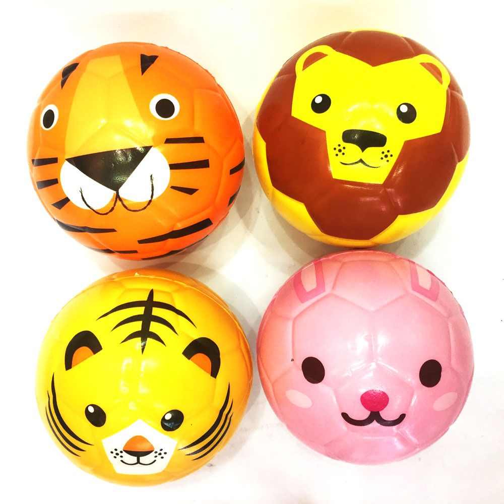 6寸15CMPU海绵球动物头款式