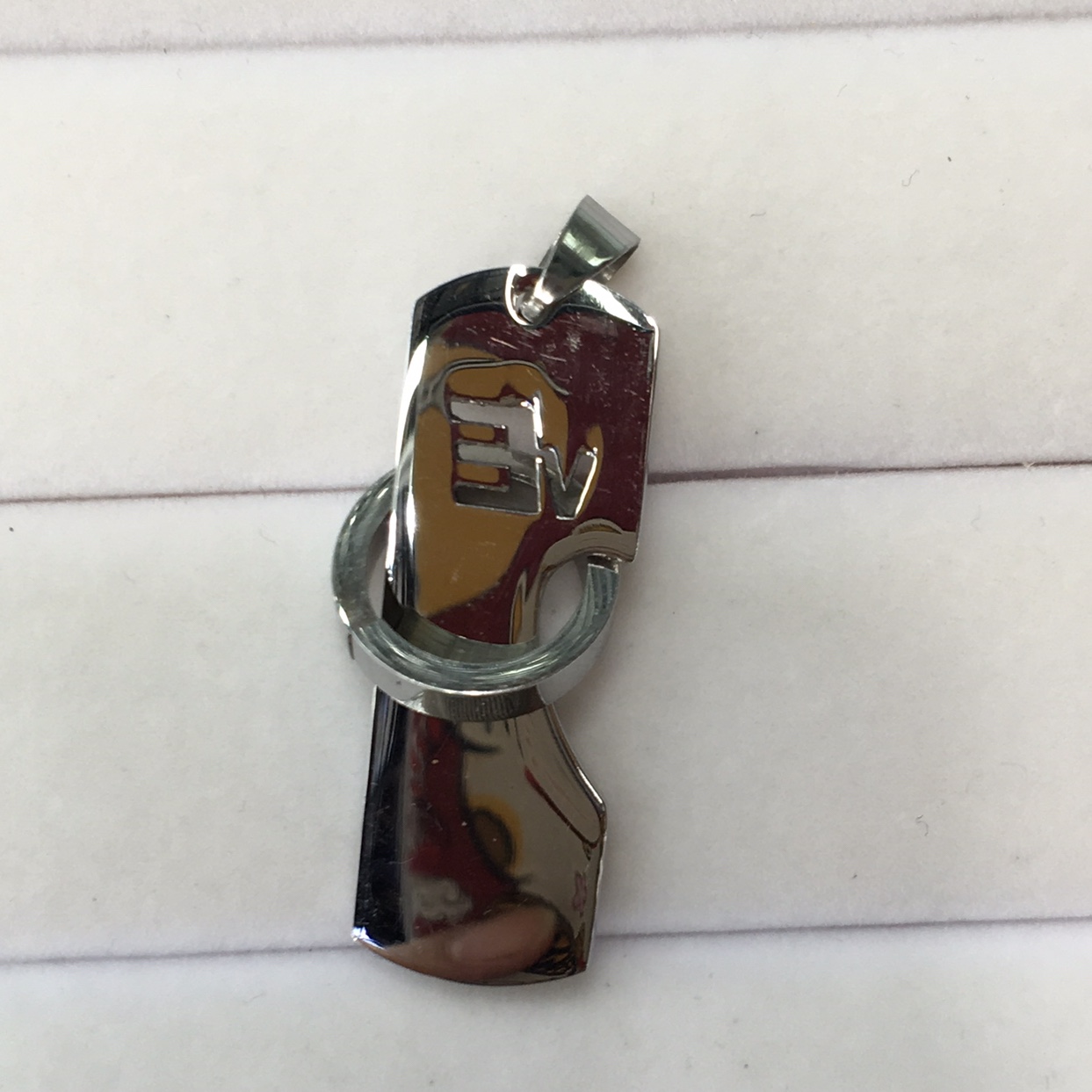 Stainless steel semicircle pendant thumbnail