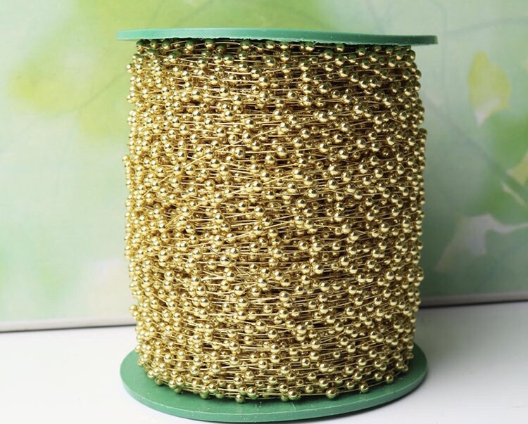 厂家直销 4mm圆 鱼线 圣诞 婚庆 舞台 装饰 塑料连线珠详情图8