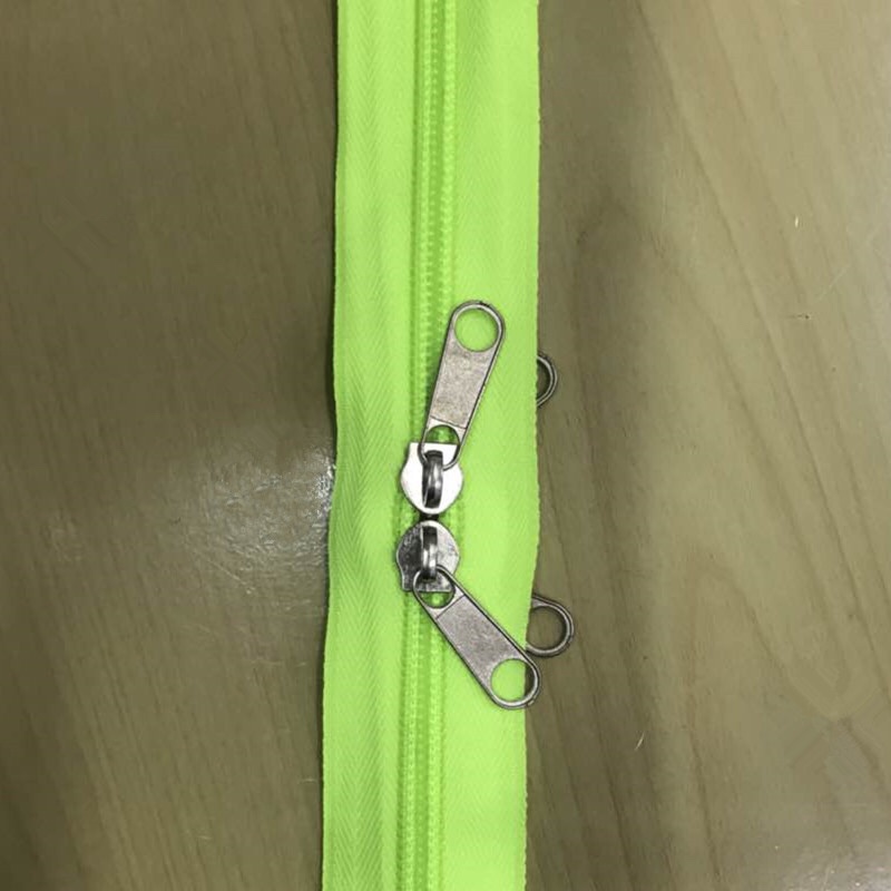 No. 5 double green zipper hood zipper thumbnail