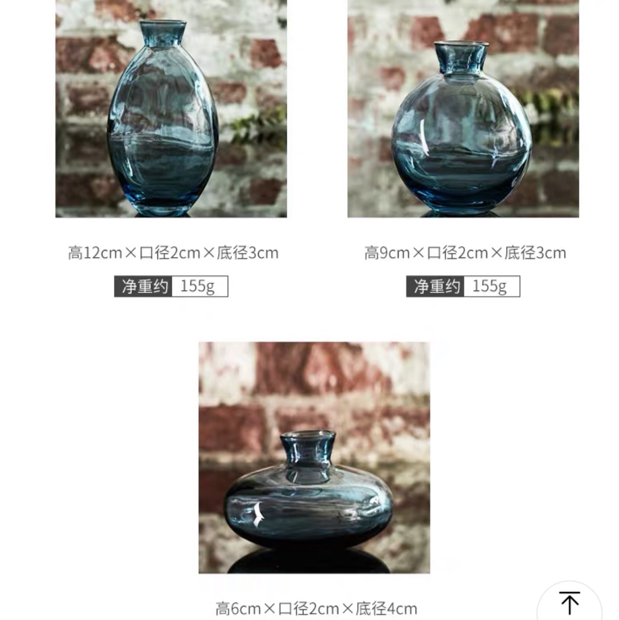 Modern, simple and fresh single-stem flower mini gilded glass vase, table and bathroom decoration flower arrangement piece factory direct sales and wholesale Specification image