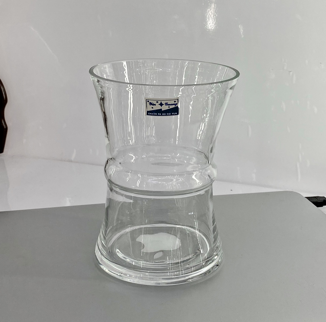 Modern simple constrained waist transparent glass vases, hydroponic plants, flowers, flower arrangements, decorative items, factory direct sales and wholesale Specification image