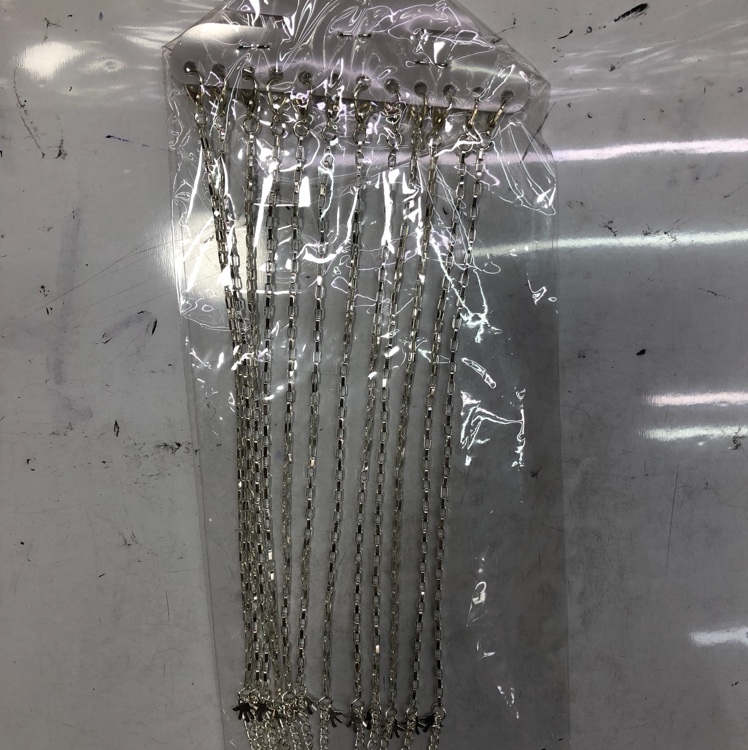 Hollow silver anklets thumbnail