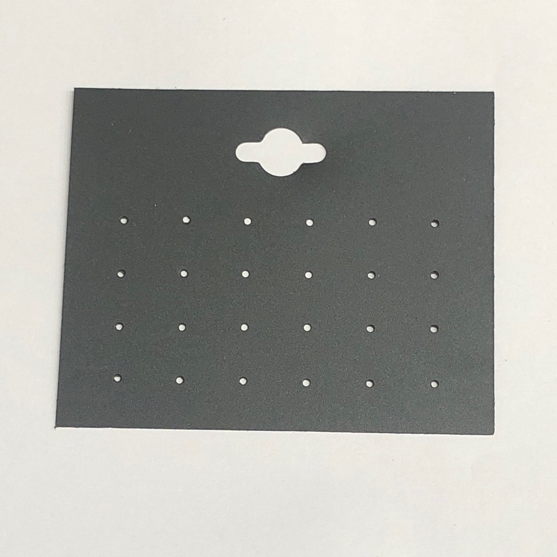 Manufacturer's direct selling plastic card accessories packaging custom black PVC 12 pairs of 24 hole stud CARDS 7*8.5 thumbnail