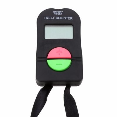 Electronic digital display counter finger ring Buddha counting device flow plus or minus digital counter with sound