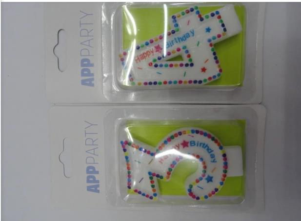 Happybirthday Circle Candles Birthday Candles Specification drawing