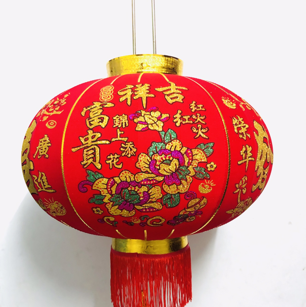 80＃绒布灯笼细节图