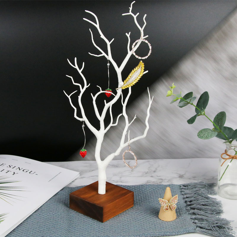 Resinous model earrings necklace display stand thumbnail