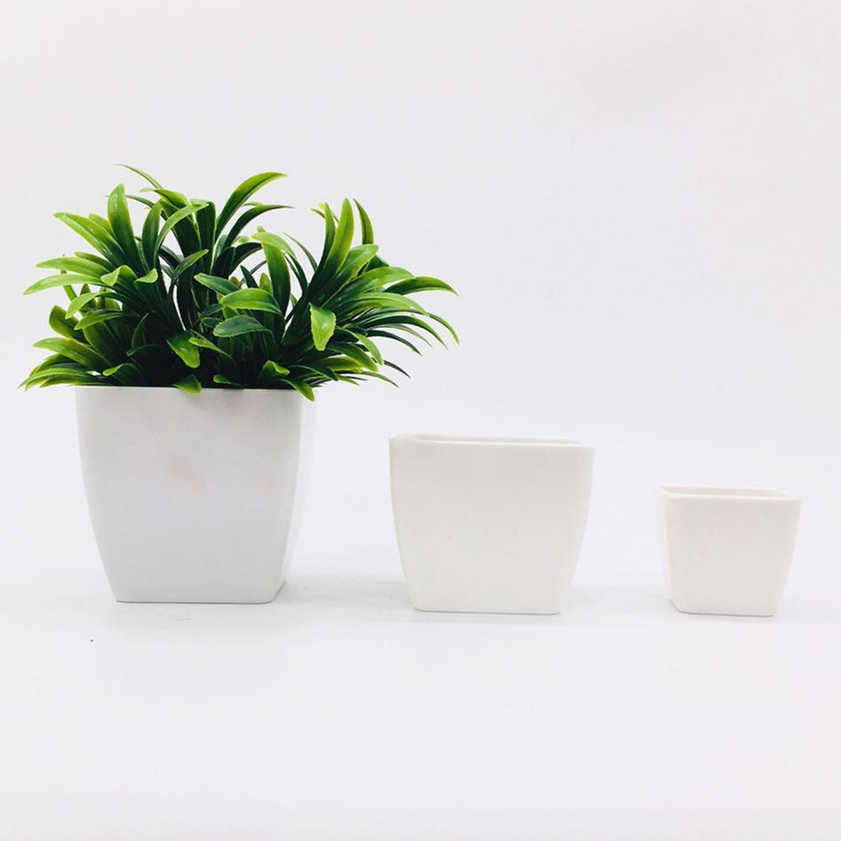 Factory direct sales of plastic flower POTS P003 plastic flower POTS, imitation porcelain flower POTS detail image 2