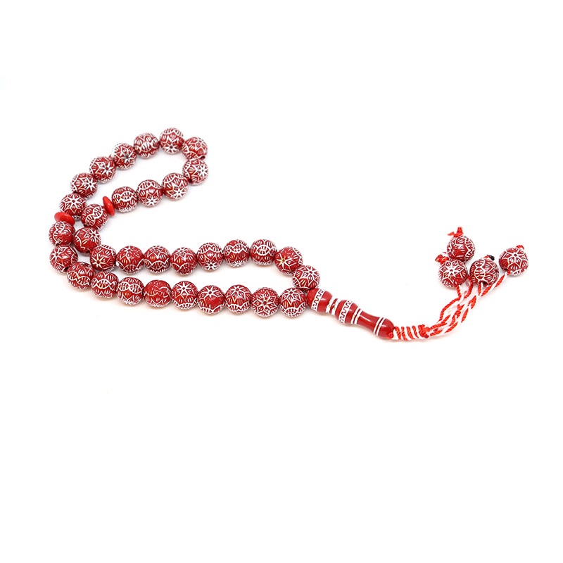 Focus on Muslim rosary beads plastic five-pointed star pattern 33 pieces of factory direct selling (support mixed color wholesale) thumbnail