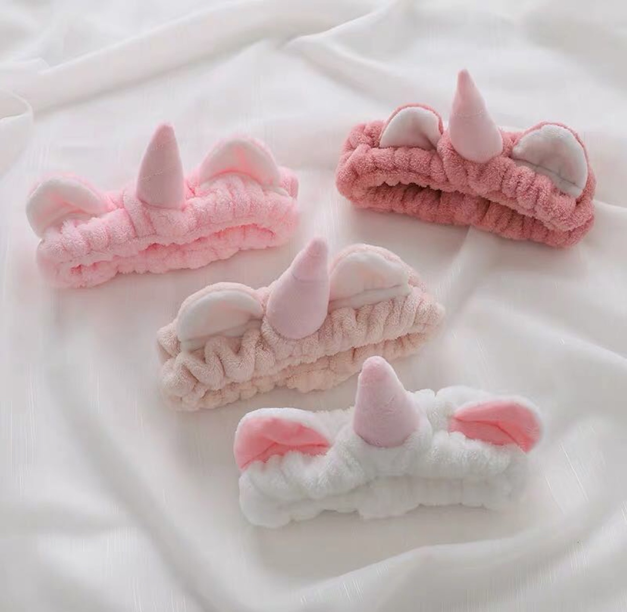 Diadema de unicornio diadema de paño adorable diadema de paño rizo de cuero yarda de juan elegante alta elasticidad disco de pelo simple base de cuerda diadema de cabeza cuerda de pelo diadema de pelo