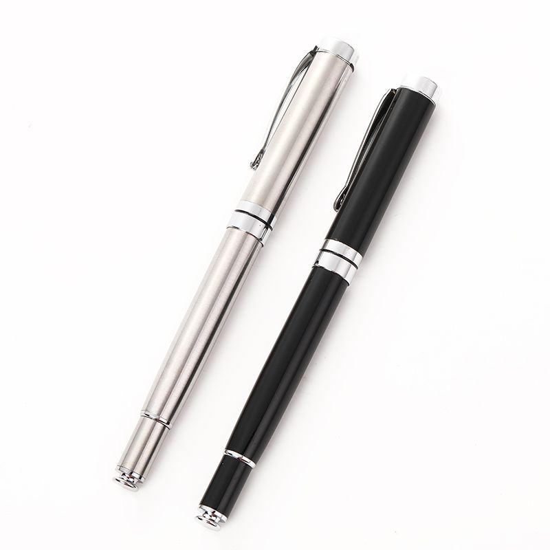 Custom-made metal men's business high-end replaceable pen reflow black ballpoint pen signature and signature pen