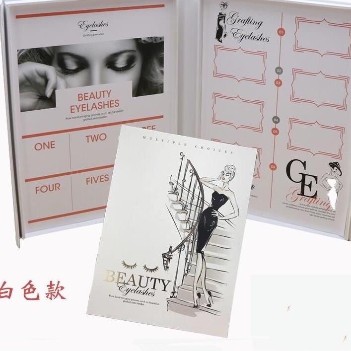 Eyelash extension display album, eyelash display stand, eyelash pattern making display album for beauty salons, exclusively for foreign trade Item Picture