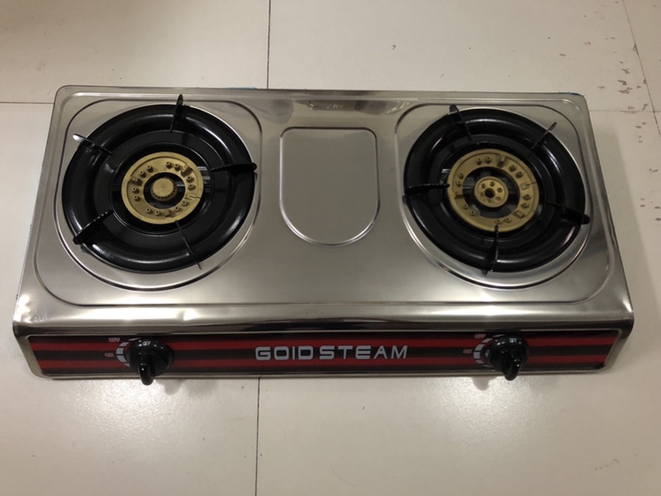Table stainless steel face plate double quality cover gas cooker